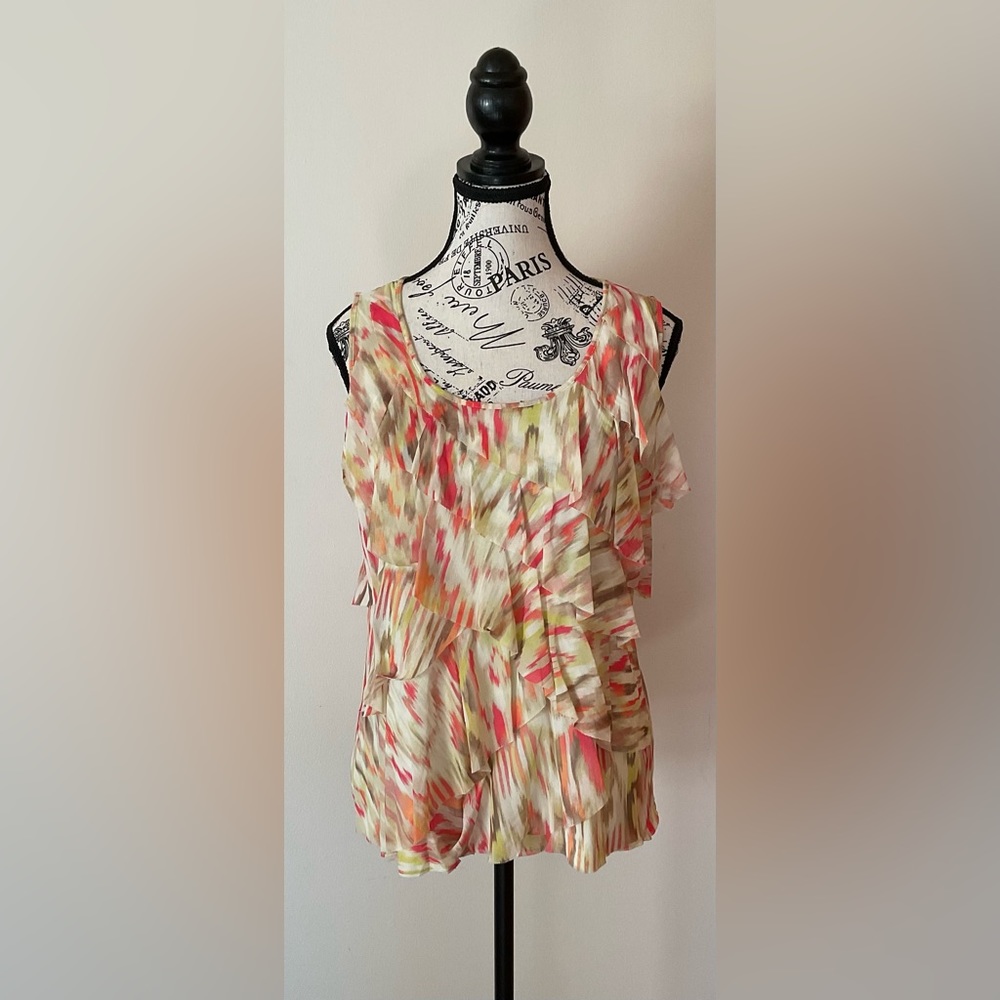 Breezy CHICO’S Sleeveless Tiered Top. Size 1 (M)
